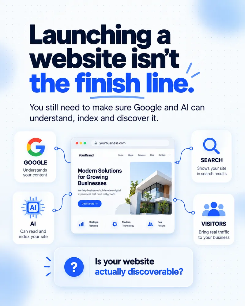 Launching a website isn't the finish line: Google, AI, search and visitors all need to understand your site