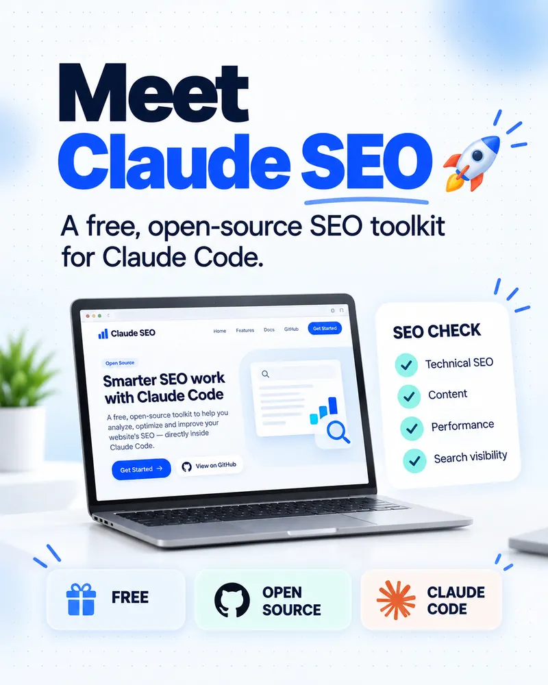 Meet Claude SEO: a free, open-source SEO toolkit for Claude Code