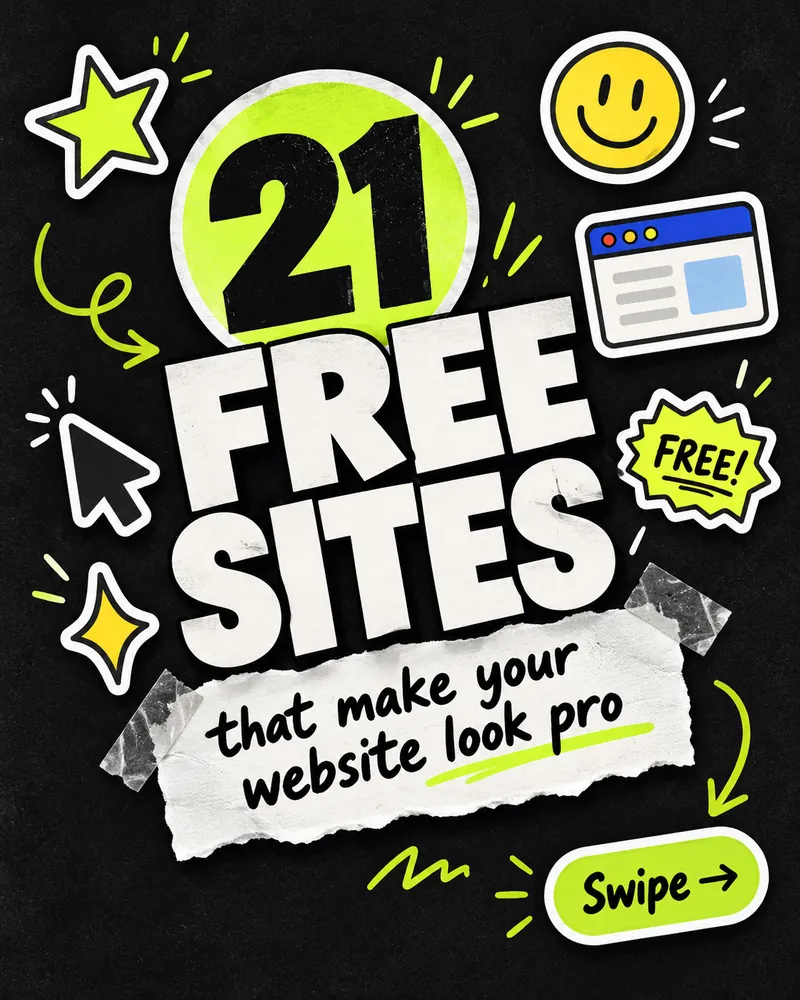 21 free sites that make your website look pro