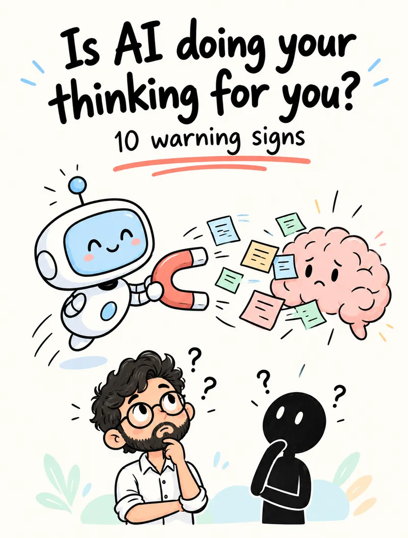 Is AI doing your thinking for you? 10 warning signs