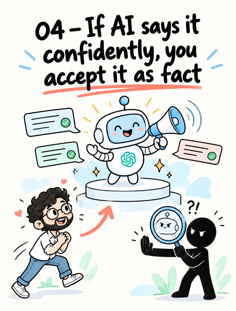 If AI says it confidently, you accept it as fact